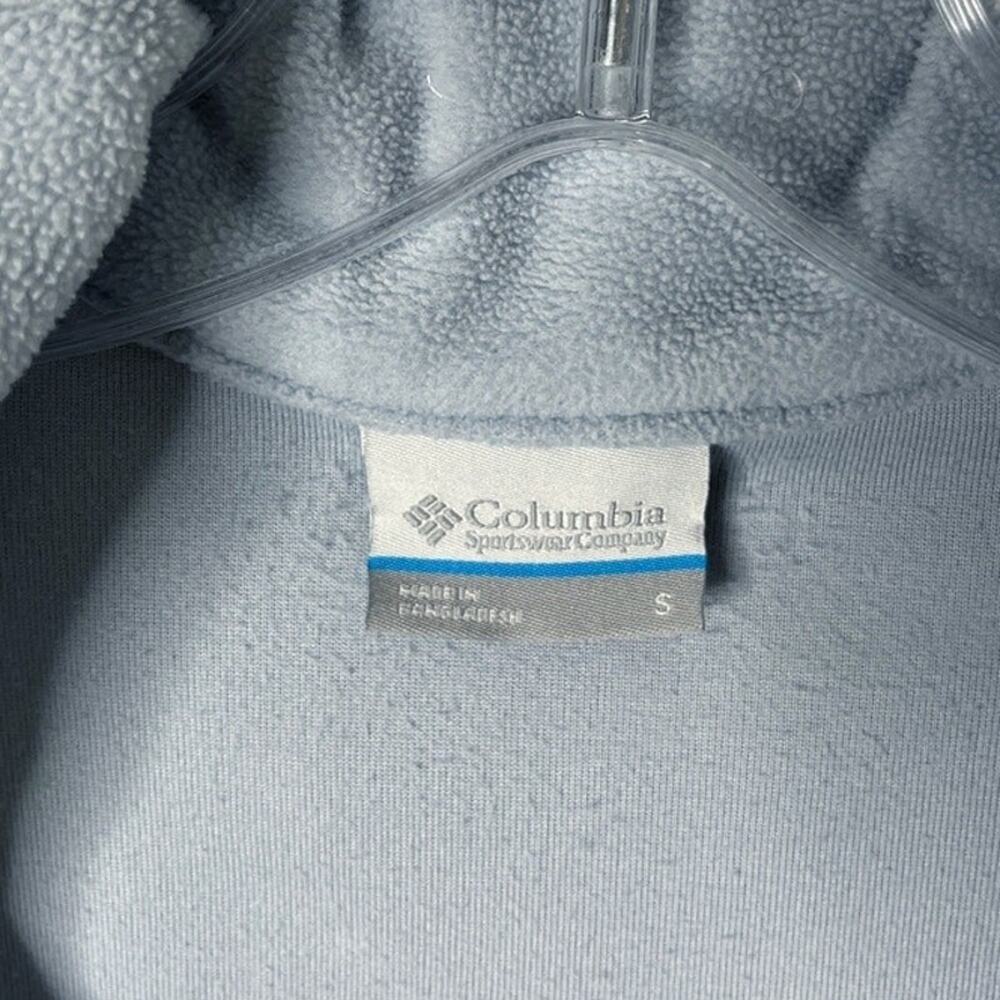 Columbia Women's Fleece Pullover S Lake Aloha Half Zip Sweater Blue Lightweight - Picture 6 of 7